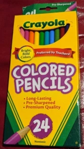 CRAYOLA COLORED PENCILS 24PK ASST - Picture 1 of 2