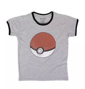 Pokemon Classic Pokeball Juniors Heather T-Shirt - Picture 1 of 1