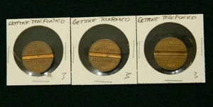 LOT OF (3) GETTONE TELEFONICO 7307, 7705, and 7706 ITALY TELEPHONE TOKENS - Bild 1 von 2
