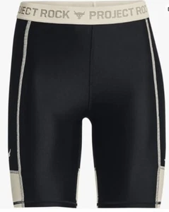 Bicicleta corta de compresión Under Armour para mujer de tiro alto Project Rock pequeña - Imagen 1 de 6