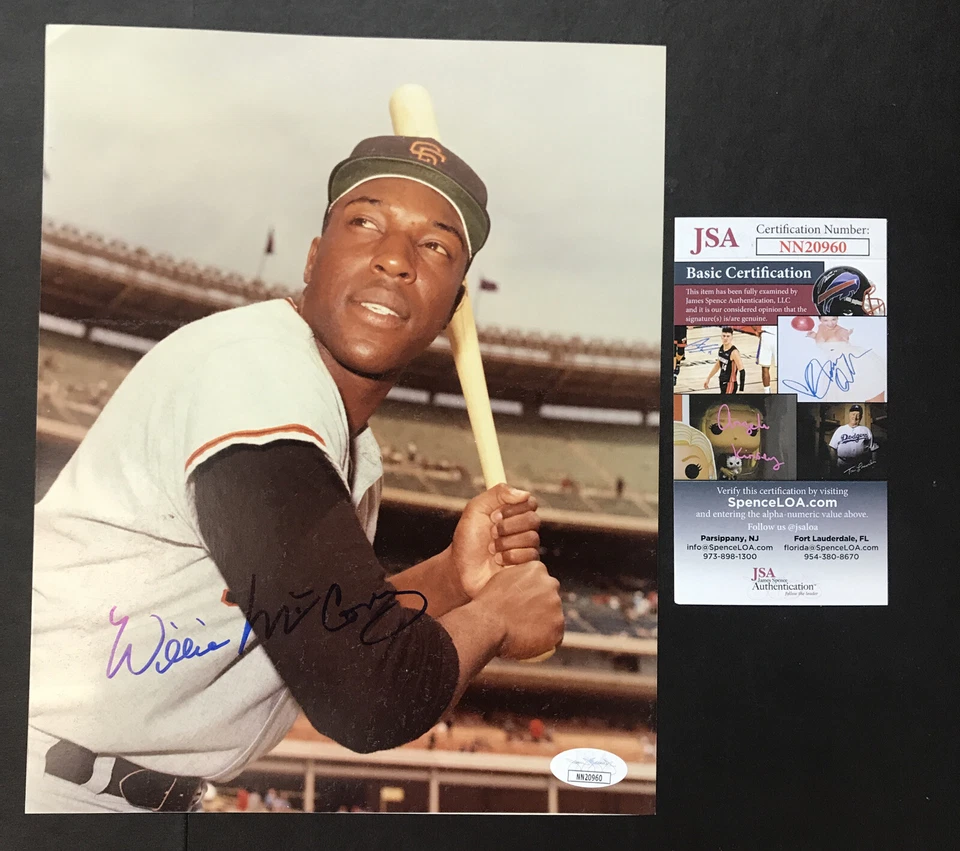 Willie McCovey San Francisco Giants signed 8 x 10 photo JSA CERTIFIED AUTOGRAPH - Image 1 of 4