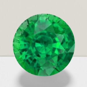 AAA+ Emerald Round Cut Loose Gemstone 7 mm - 1.36 Cts Gemstone