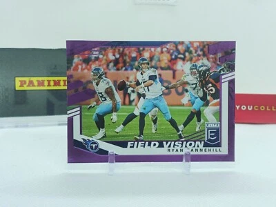 2020 Donruss Elite Ryan Tannehill Purple Field Vision /75 Tennessee Titans - Image 1 of 3