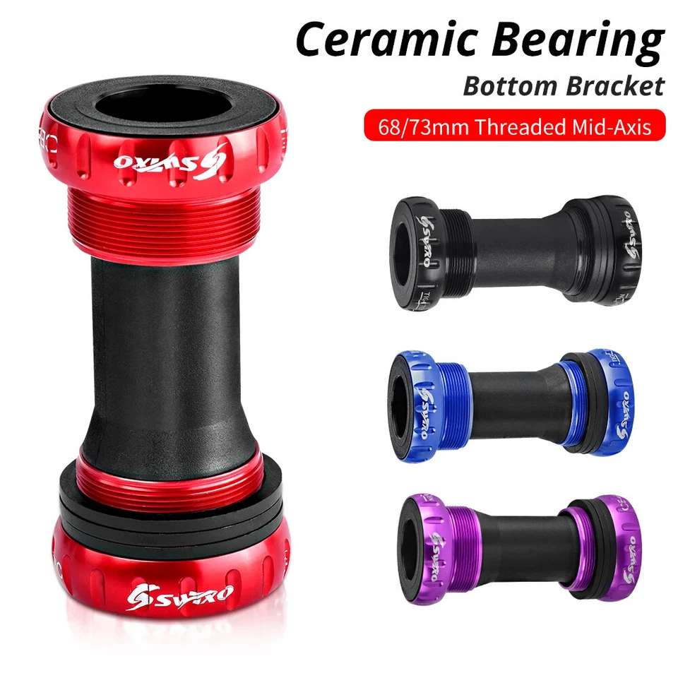 Soporte inferior para bicicleta BSA24 cojinete de cerámica cojinete sellado tipo roscado 68/73 mm Foto 1 de 4