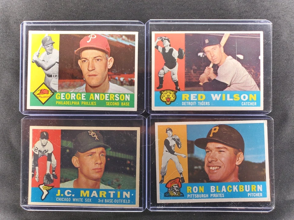 1960 Topps Baseball Lot of 25 Mixed Numbers Ex-MT to NM, Very Nice Quality!  - Image 1 of 4