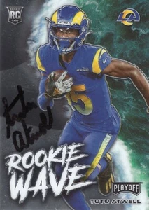 Tutu Atwell signed 2021 Panini Playoff Rookie Wave LA Rams Rookie Card - Picture 1 of 1