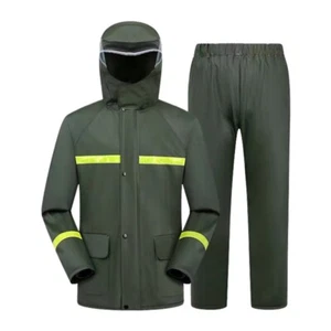 Wasserdichter Regenanzug für Herren - Jacke & Hose, Motorradausrüstung, Outdoor Regenmantel - Bild 1 von 21