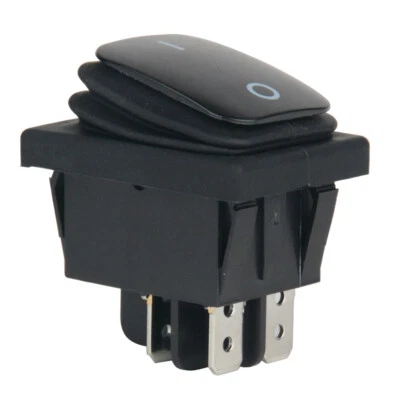 1x Universal DPST 4-pin ON-OFF Rocker Switch Push Button Switch Car Accessories - Image 1 of 4