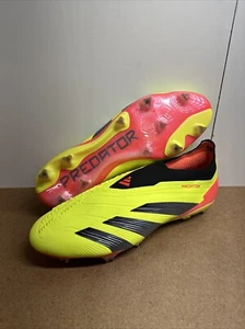 Botines de fútbol Adidas Predator Elite sin cordones FG amarillo solar para hombre talla 11 IE2366 - Imagen 1 de 7