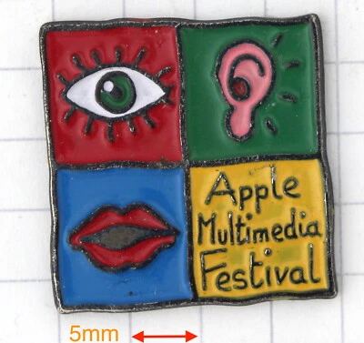 APPLE Multimedia Festival Pin rare! ca 2x2cm - Bild 1 von 2
