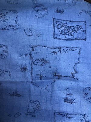 "Tela de algodón vintage Treasure Bay Elizabeth Miles South Sea Imports 32"" x 44"" W" Foto 1 de 3