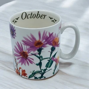 SPODE Coffee Cup October Flower of the Month 3.5" - Picture 1 of 10