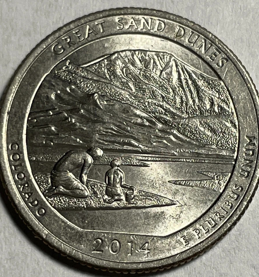 2014 P Washington quarter ATB Colorado Great Sand Dunes circulated - Image 1 of 1