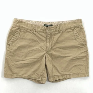Eddie Bauer Womens Khakis & Chinos Shorts Brown Pockets Mid Rise 100% Cotton 16 - Picture 1 of 9