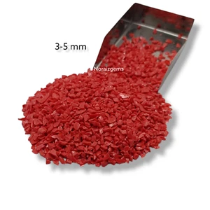 Crushed Red Coral Hydro Quartz Gemstone Coarse For Woodworking, Ring Inlay Resin - Picture 1 of 30