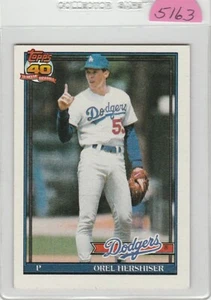 1991 Topps Orel Hershiser #690 Los Angeles Dodgers Baseballkarte - Bild 1 von 2