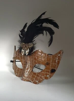 Hand Made Steampunk Renaissance Cosplay Masquerade Mask - Image 1 of 4