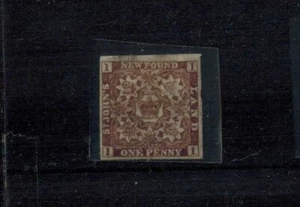 Newfoundland Issues 1862-1864 MOG F/VF SG 16 1d Chocolate Brown CV L350 - Picture 1 of 2