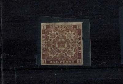 Newfoundland Issues 1862-1864 MOG F/VF SG 16 1d Chocolate Brown CV L350 - Image 1 of 2