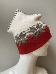 Vintage Ski Country Importe Wollstrickkappe Beanie Neu ohne Etikett Unisex - Bild 1 von 4
