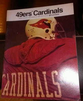 1968 NFL SAN FRANCISCO FORTY NINERS 49ERS VS. ST. LOUIS CARDINALS PROGRAM NICE!! - Image 1 of 4