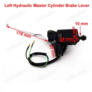 Left Hand Hydraulic Master Cylinder Brake Lever For GY6 50cc-150cc Moped Scooter - Picture 1 of 5