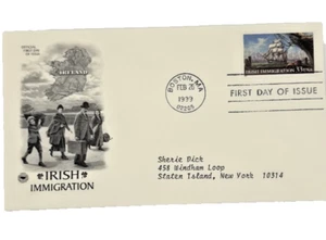 Irish Immigration 1999 Stamp / First day Of Issue - Picture 1 of 2
