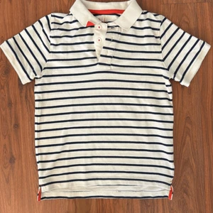 Boden navy and cream polo shirt 9-10y - Picture 1 of 4