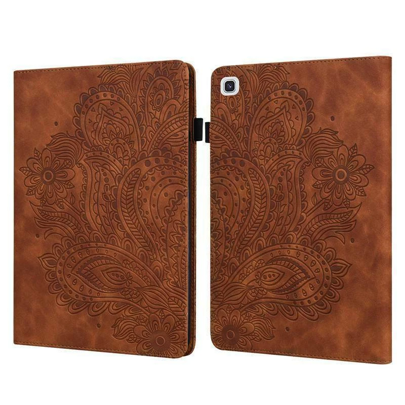 Capa estojo suporte couro cartão tablet Samsung Galaxy Tab A7 A9+ S7 S6 Lite - Imagem 1 de 4