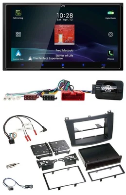 JVC USB Bluetooth 2DIN DAB Lenkrad Autoradio für Mazda 3 09-13 Can-Bus - Bild 1 von 4