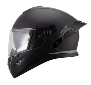 Black helmet motorcycle Four season universal safety helmet full cap - Picture 1 of 4