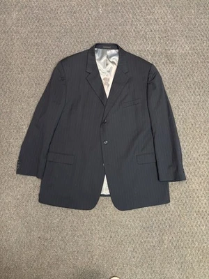Andrew Fezza Suit Jacket Blazer Men’s 54L 100% Worsted Wool Made In Vietnam - Image 1 of 4