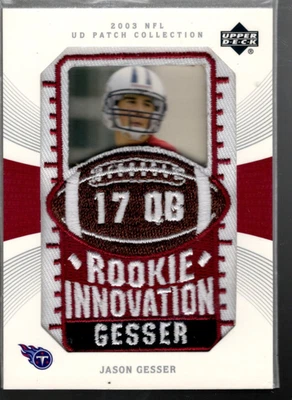 A5131- 2003 UD Patch Collection #132 Jason Gesser RI RC - NM-MT ROOKIE CARD - Image 1 of 2
