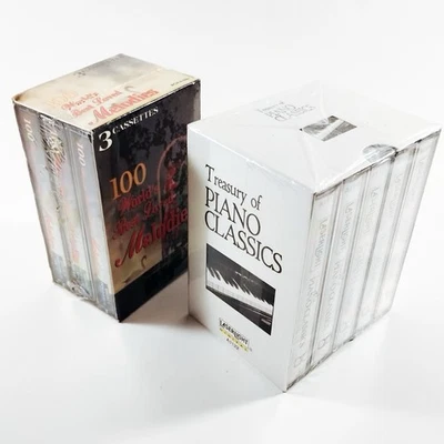 Lot 2 Sealed Cassette Sets – Piano Classics 6-Tape Box & 100 Best Loved Melodies - Image 1 of 4