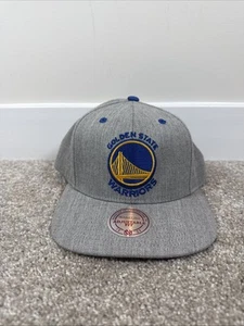 Golden State Warriors Snapback Hat Cap Basketball Mitchell & Ness Adjustable - Picture 1 of 11