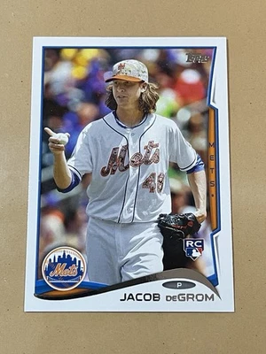 Jacob deGrom 2014 Topps Update Photo Variation Alternate Image RC US-50 Rookie  - Image 1 of 2