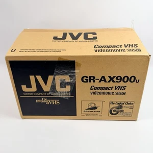 JVC GR-AX900U Compact VHS Camcorder Open Box Complete Kit w/ Sealed Tape - Picture 1 of 24