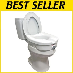 Easy Installation 5-Inch Raised Toilet Riser - Ideal for Seniors and Caregivers - Picture 1 of 12