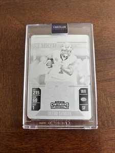 2024 DEEBO SAMUEL Contenders Season Ticket 1/1 Printers Plate - Picture 1 of 3