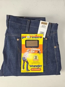 Vintage NOS Wrangler Pro Rodeo Cowboy Cut Men's Blue Jeans 38/34 13MWZ USA - Picture 1 of 7