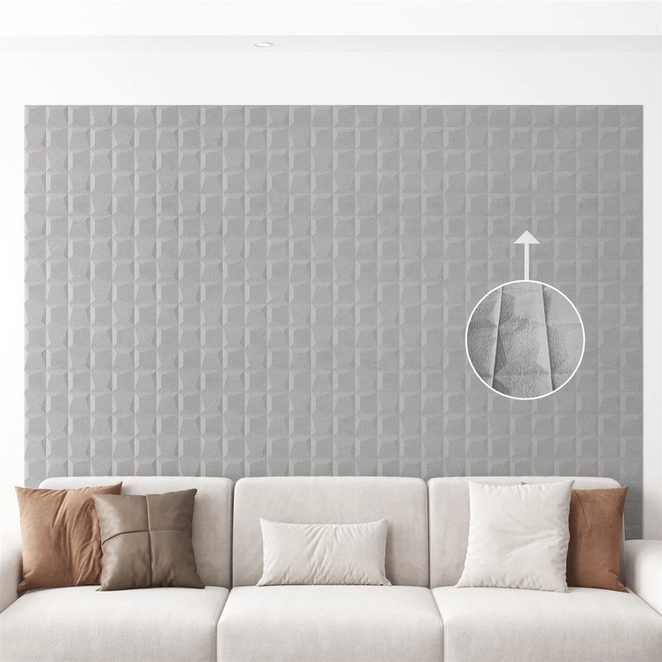 3D Wandpaneel Selbstklebend Wandverkleidung Samtoptik 277x69 cm versch. Farben  - Bild 1 von 4