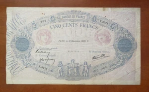 France 500 Francs 1939 F - Picture 1 of 2