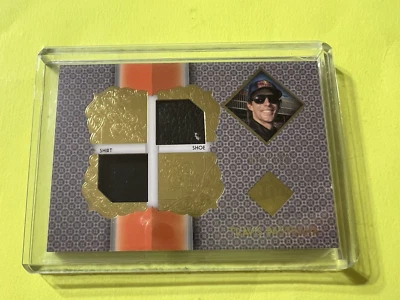 2013 Press Pass Total Memorabilia Dual Swatch Gold Relic Travis Pastrana #96/199 - Image 1 of 2