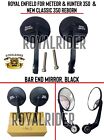 Fits Enfield BAR END MIRROR BLACK For Meteor & Hunter 350 & New Classic 350