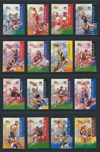 1996 AUSTRALIA Centenary of A.F.L. Mint Self Adhesive Set (SG 1606-1621) - Picture 1 of 1