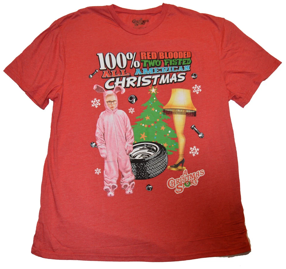 Camisa Lámpara Ralphie Roja Para Hombre A Christmas Story M XL NUEVA CON ETIQUETAS Foto 1 de 1