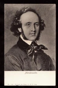 c.1905 N.Y. National Art Views Mendelssohn composer Germany postcard - Picture 1 of 1