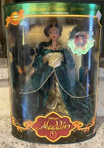 1999 Disney Aladdin Holiday Princess Jasmine Doll 22092 With Ornament By Mattel - Picture 1 of 5