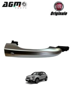 MANIGLIA CROMATO SATINATO BILATERALE TASTO KEYLESS ORIGINALE FIAT 500X 735670462 - Imagen 1 de 4