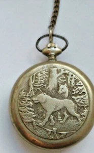Molnija Wolves pocket watch - Picture 1 of 6